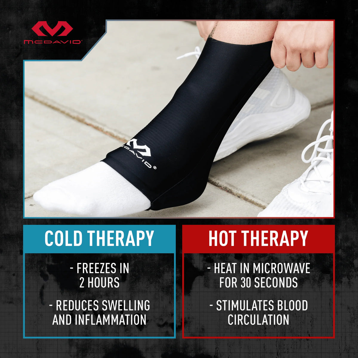 McDavid Flex Ice Therapy Ankle Competition Sleeve Unisex Accessories Health & Wellness