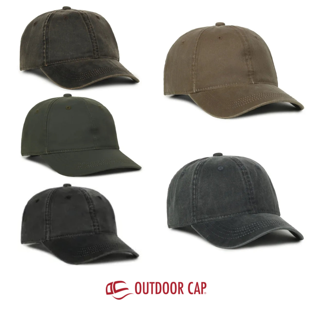Outdoor Cap HPD-605 Heavy Washed Unstructured Solid Back Hat