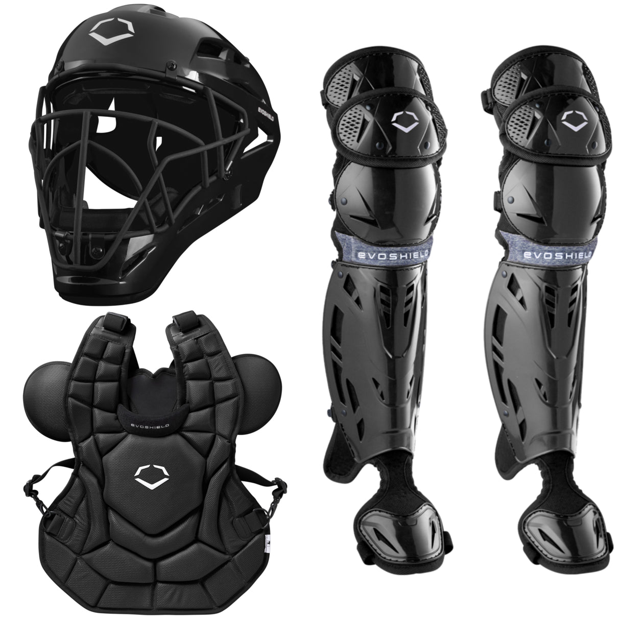 EvoShield Adult SRZ-1 Baseball Catchers Gear Kit Baseball Catcher's Protective Equipment All