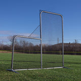 Champro 7'x7' Baseball Pitcher's L-Screen with 40" Drop Baseball Field Equipment All