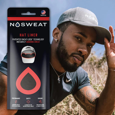 NoSweat Hat Liners - Patented SweatLock™ Sweat Liner For All Hat Types NoSweat