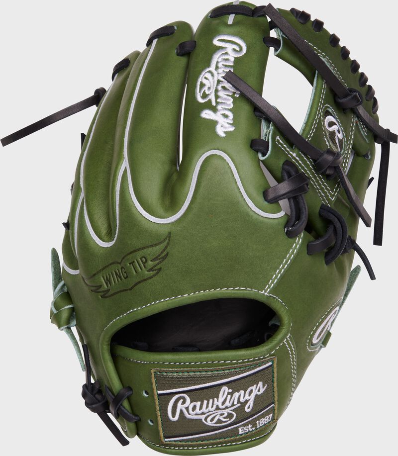Rawlings Heart of the Hide Military Green 11.5" Infield Baseball Glove