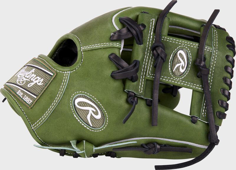 Rawlings Heart of the Hide Military Green 11.5" Infield Baseball Glove