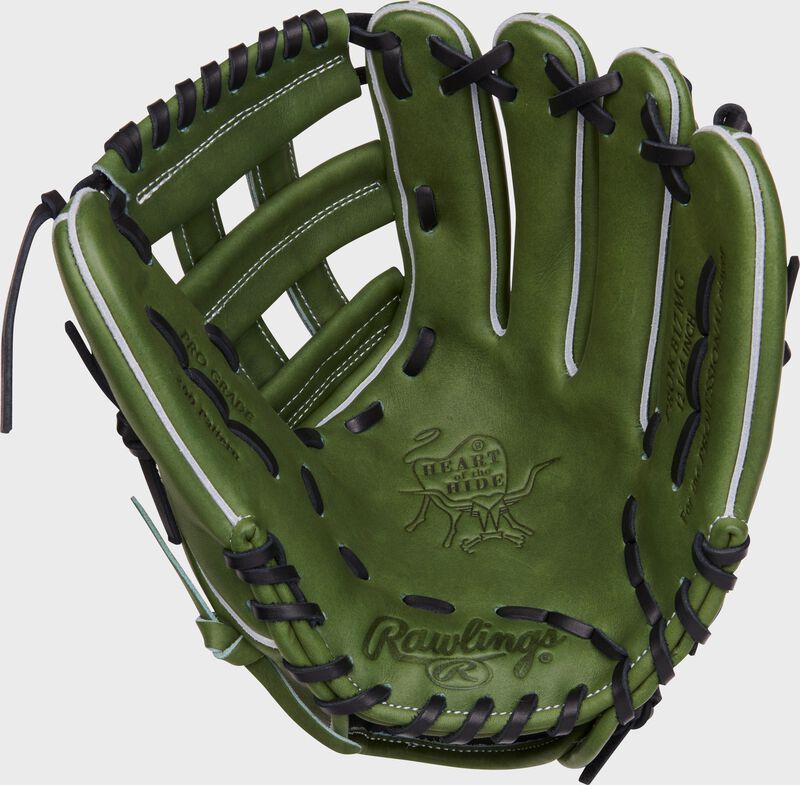 Rawlings Heart of the Hide 12.25"  Military Green Baseball Glove