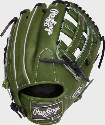 Rawlings Heart of the Hide 12.25"  Military Green Baseball Glove