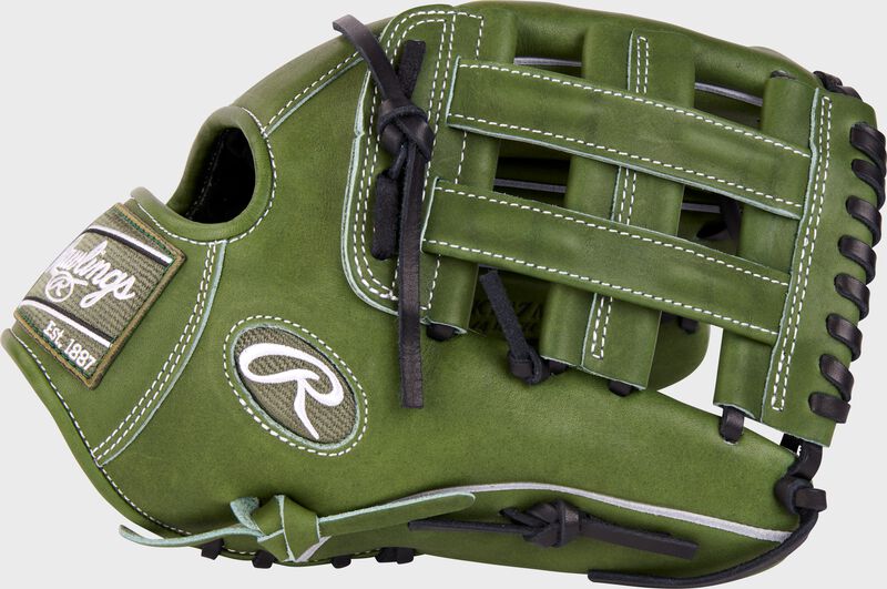 Rawlings Heart of the Hide 12.25"  Military Green Baseball Glove