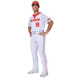 Custom Open Bottom Pant With Perfect Inseam Tall Team Baseball Pants