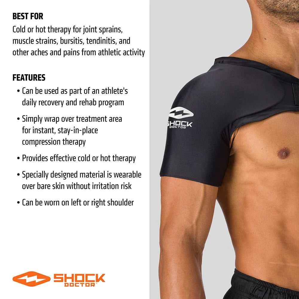 Shock Doctor Flex Ice Therapy Shoulder Comp Sleeve Unisex Accessories Health & Wellness