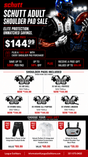 Schutt Elite Shoulder Pad Sale Team Football Uniform Package