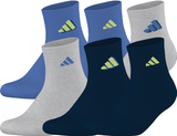 adidas Youth Superlite Classic 2.0 6-Pack Quarter Sock Unisex Accessories Socks