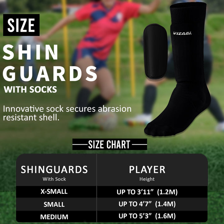 Vizari Youth Shin Guard w/Sock Vizari