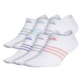 adidas Women's Superlite 6-Pack No Show Socks