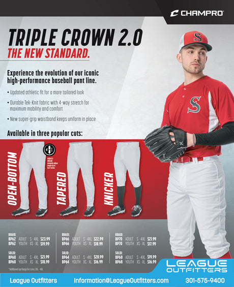 Triple Crown 2.0 Baseball Pants League Outfitters