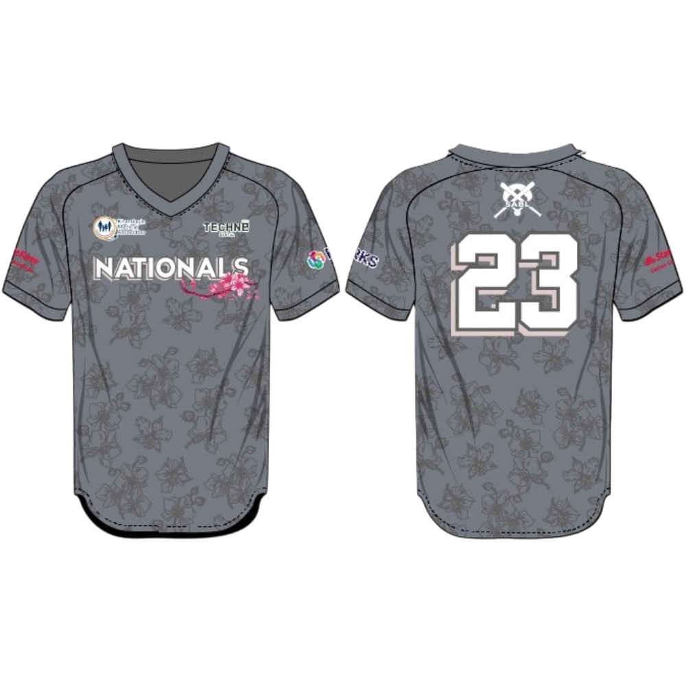 League Outfitters Custom Elite Sublimated- Sublimated V-Neck Short Sleeve Team Baseball Jerseys
