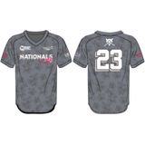 League Outfitters Custom Elite Sublimated- Sublimated V-Neck Short Sleeve Team Baseball Jerseys
