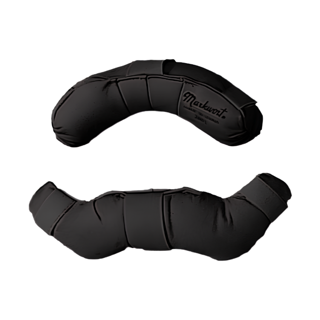 Markwort Black/Black Leather Replacement Pads Baseball Catcher's Protective Equipment All