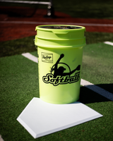 Rawlings 18 Practice Balls/ 6 Gallon Bucket Combo Softball Softballs All