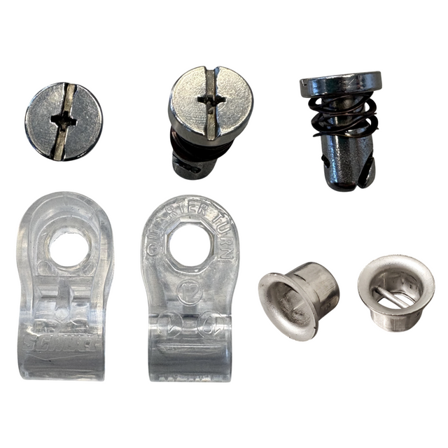 Schutt Hardware Pack One Dozen Quarter Turn Screws With Washers Football Helmet Accessories All