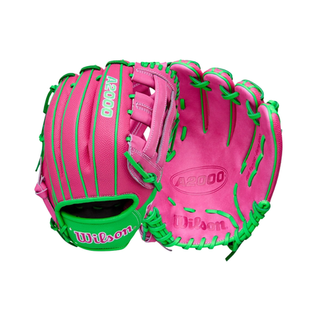 Wilson 2026 Spring Jose Ramirez A2000 JR11 GM 12" Infield Baseball Glove (RHT, Flamingo/Neon Green)