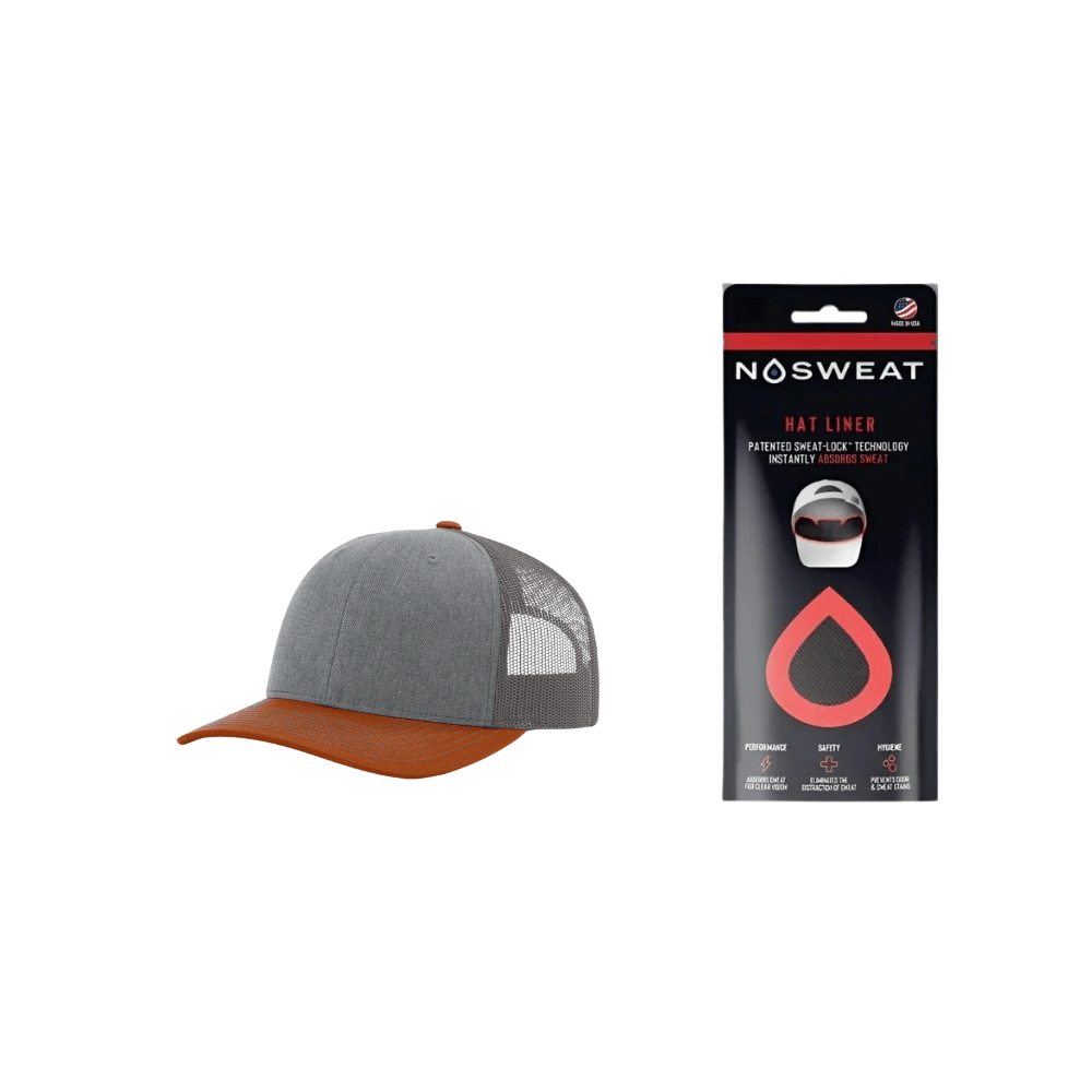Richardson 112 Trucker Hat with NoSweat Hat Liner Combo