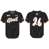 League Outfitters Custom Elite Sublimated- Sublimated V-Neck Short Sleeve Team Baseball Jerseys