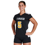 Champro Girl's Point Cap Sleeve Volleyball Jersey Volleyball Apparel All