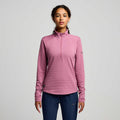 Saucony Women's Triumph 3d 1/2 Zip SAW800459 Womens Apparel Sweatshirts & Fleece