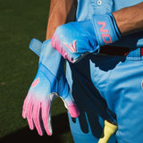 Easton Youth Walk-off Bubble Gum Ethos Baseball Batting Gloves-6