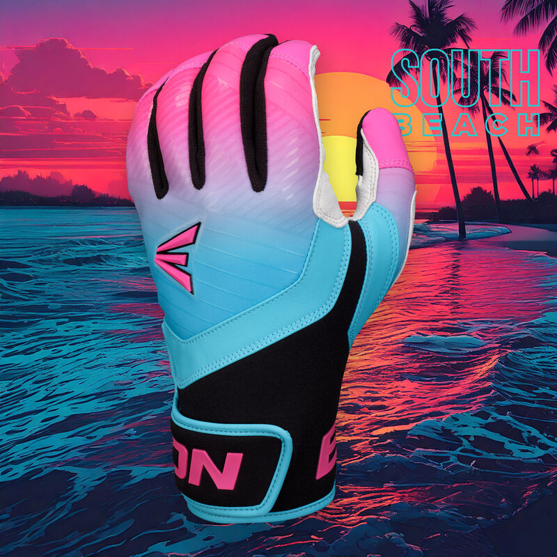 Easton Youth Walk-off South Beach Ethos Baseball Batting Gloves -1