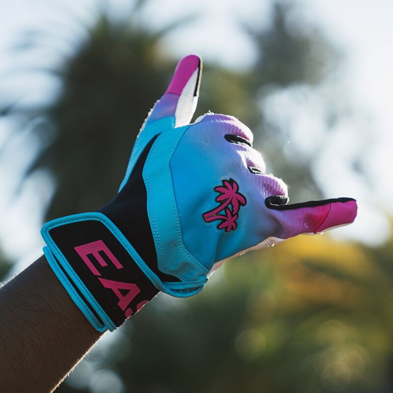 Easton Youth Walk-off South Beach Ethos Baseball Batting Gloves -8