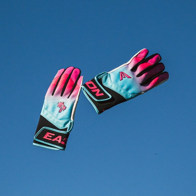 Easton Youth Walk-off South Beach Ethos Baseball Batting Gloves -10