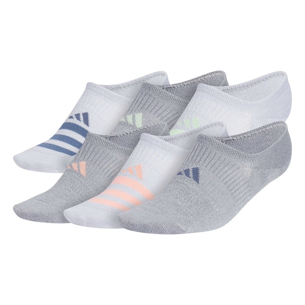 adidas Women's Superlite 3.0 6-Pack Super No Show Socks