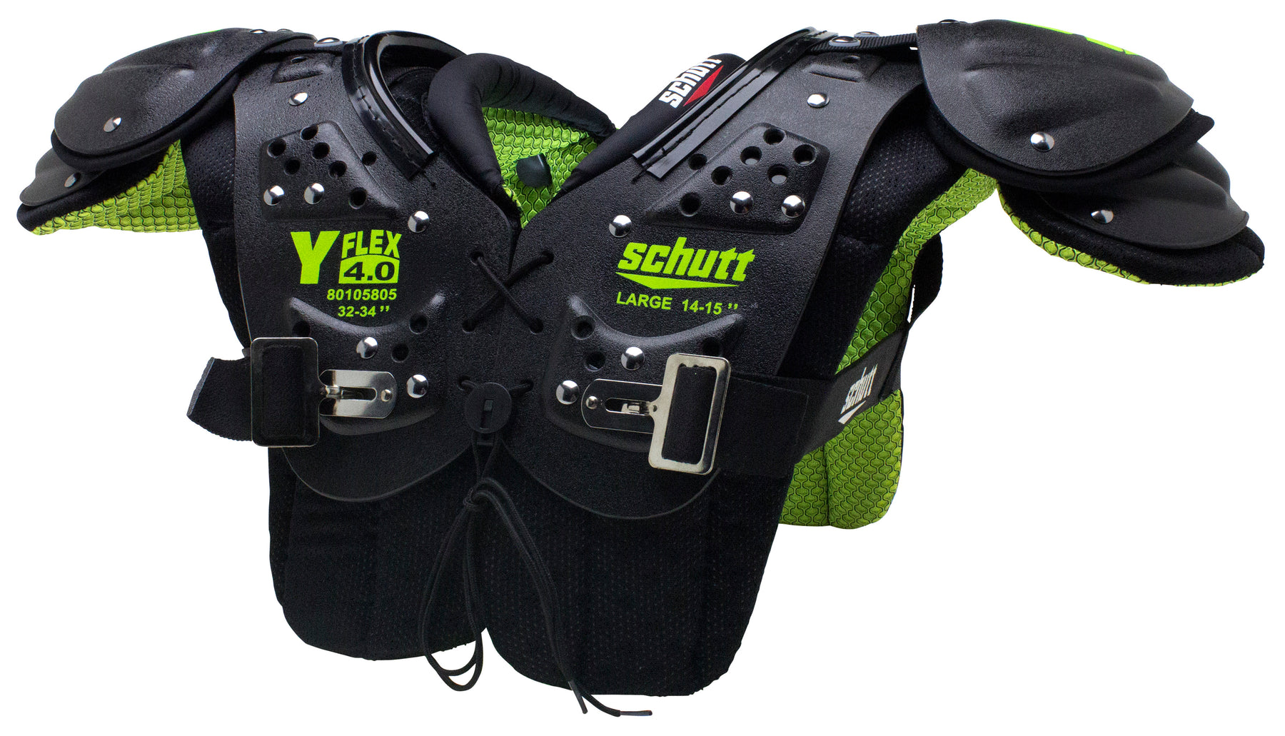 Schutt YFlex 4.0 Youth Football Shoulder Pads League Outfitters