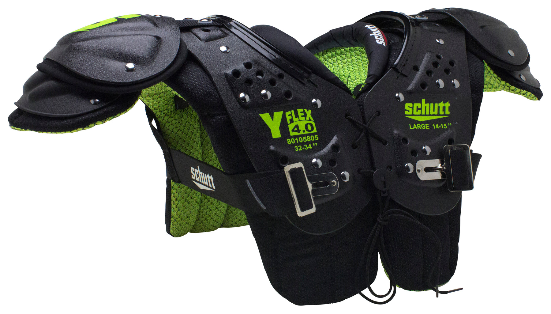 Schutt YFlex 4.0 Youth Football Shoulder Pads League Outfitters