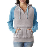 J. America Women's Zen Contrast Pullover Hoodie 8926