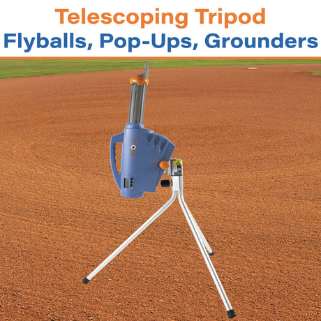 Zooka ZS740 Pitching Machine with Tall Tripod Baseball Field Equipment All