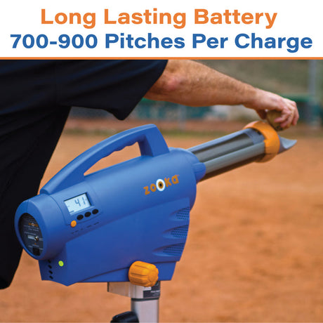 Zooka ZS740 Pitching Machine with Short Tripod Baseball Field Equipment All