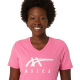 Asics Women's Stripes V Neck-5