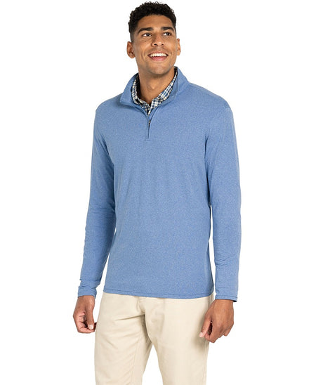 Charles River Men's Heathered Eco-Logic Stretch Quarter Zip-1