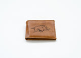 Rico Industries NCAA Arkansas Razorbacks  Laser Engraved Billfold Wallet-2