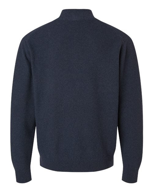 Devon & Jones Men's Hartland Textured Quarter Zip Sweater-2