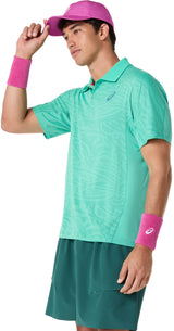 Asics Men's Match Jacquard Polo Short Sleeve Top-3