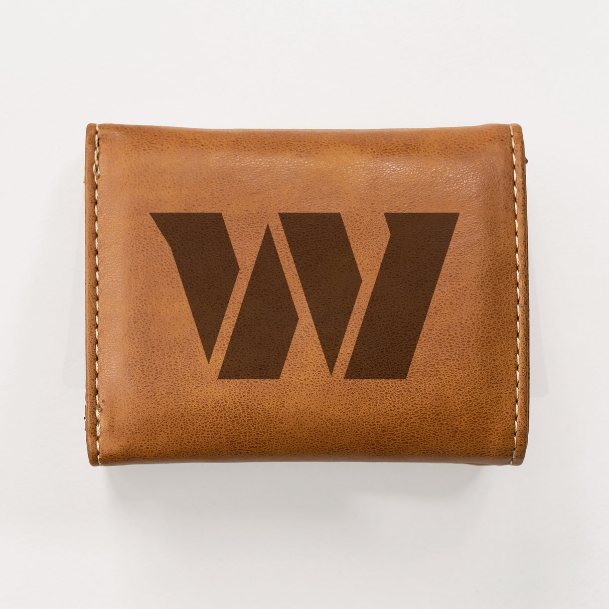 Rico Industries NFL  Washington Commanders  Laser Engraved Faux Leather Trifold Wallet-2