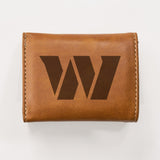 Rico Industries NFL  Washington Commanders  Laser Engraved Faux Leather Trifold Wallet-2