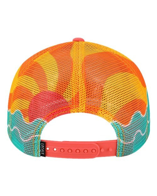 LOCALE Plain Front Five-Panel Trucker Cap-2