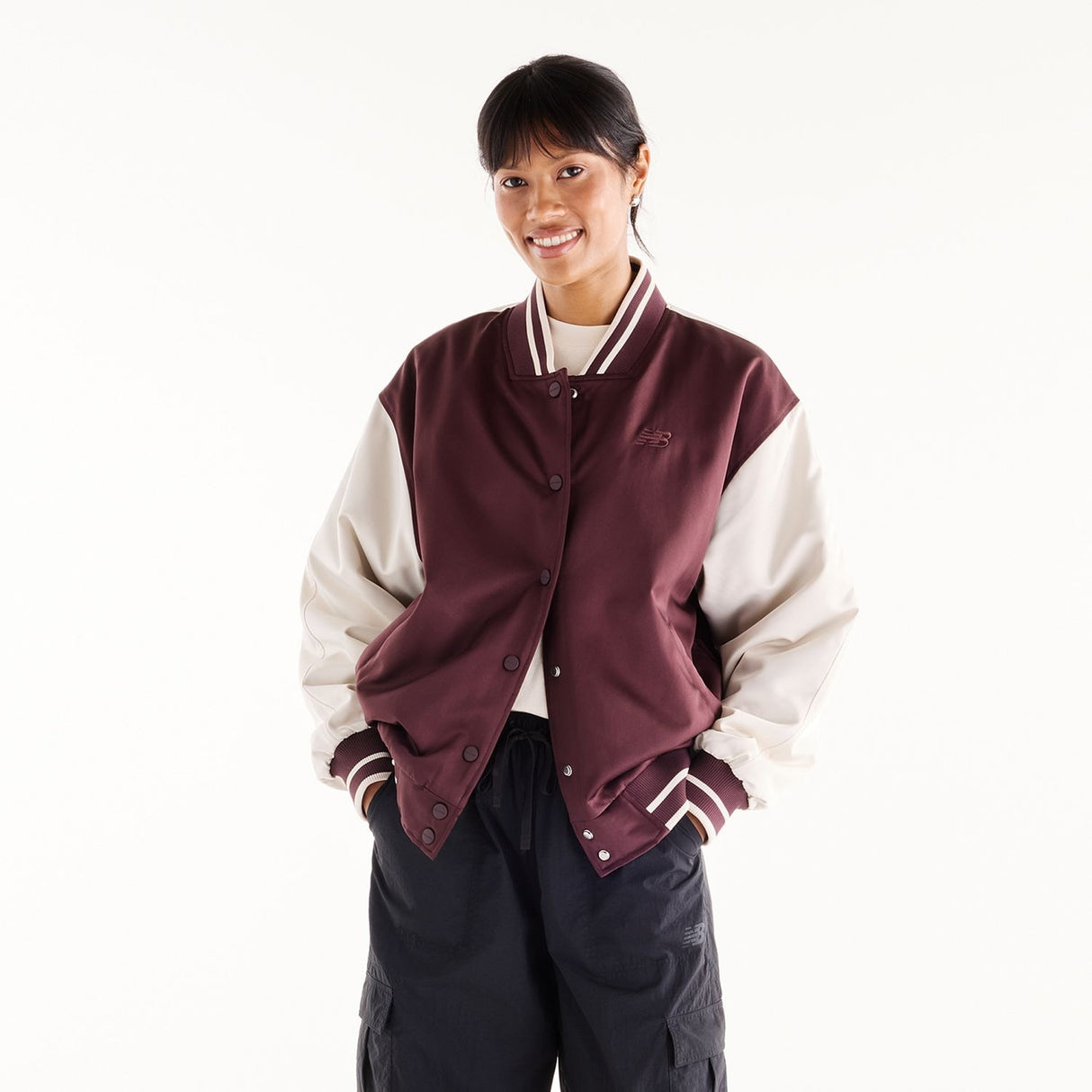 New Balance Women's Athletics Varsity Logo Jacket-1