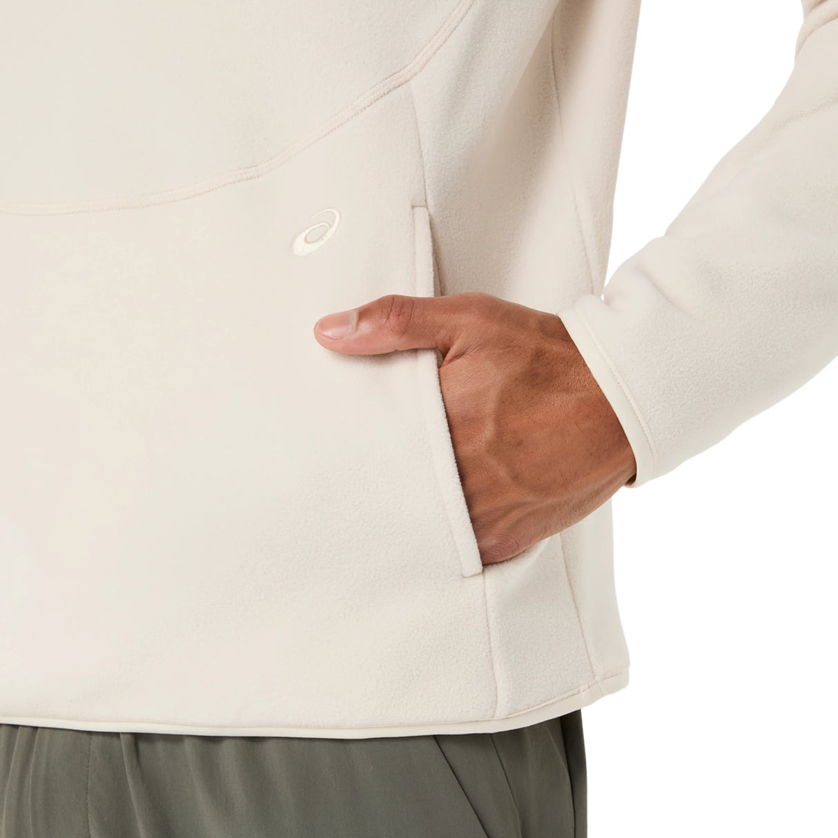 Asics Men's Refined Texture Fleece Half Zip Long Sleeve Top-8