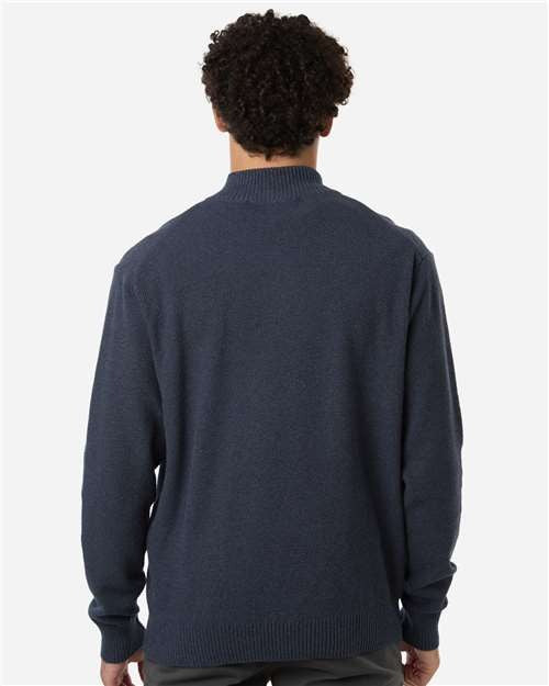 Devon & Jones Men's Hartland Textured Quarter Zip Sweater-5