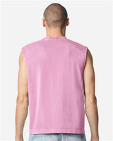 American Apparel Men's Heavyweight Cotton Garment-Dyed Mid-Length Muscle Tee-5