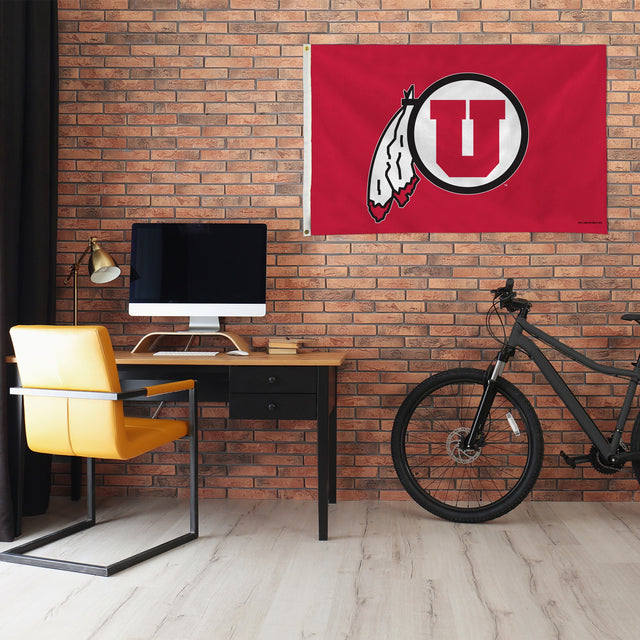 Rico Industries NCAA Utah Utes Standard 3' x 5' Banner Flag-1